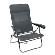 Crespo Beach Chair AL/205 Dark Grey Crespo - UK Camping And Leisure