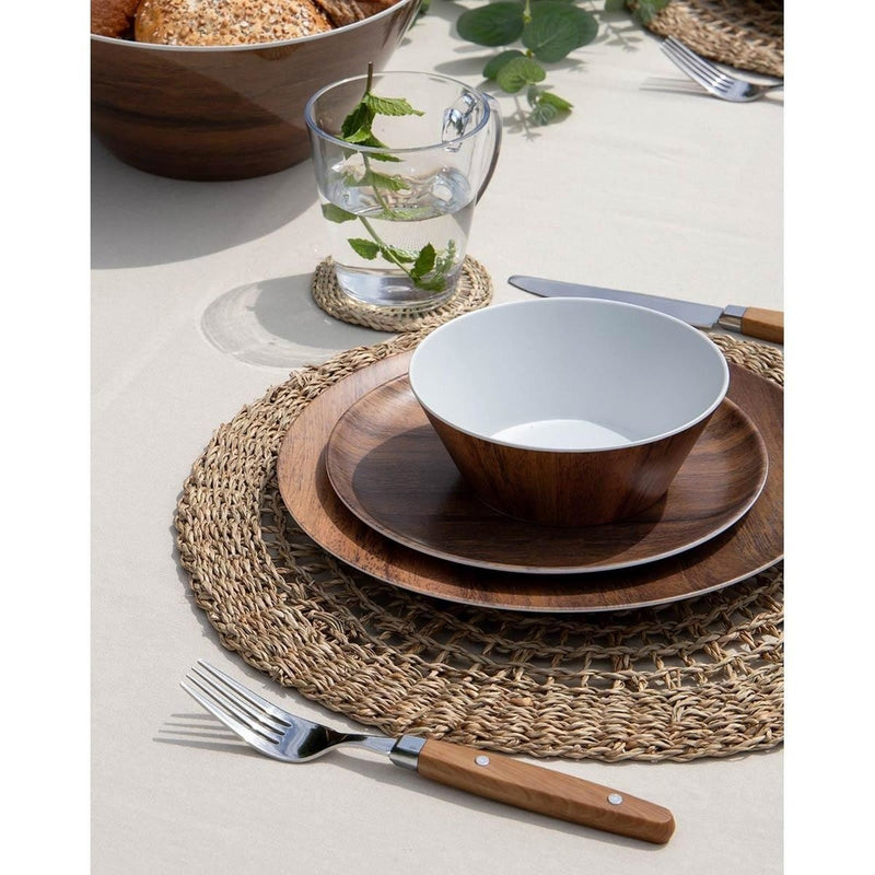 Gimex Nature Line Tableware Wood 16 Pieces Gimex - UK Camping And Leisure