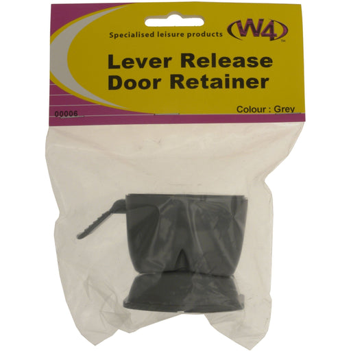 W4 Lever Release Door Retainer Grey 00006 W4 - UK Camping And Leisure