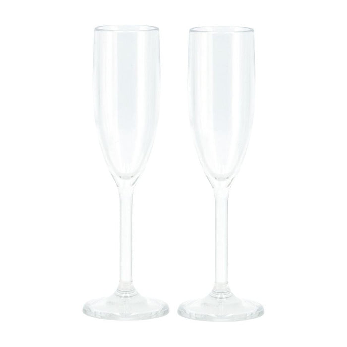 Travellife Feria Champagne Glas Clear  2 Pcs 1191040 Travellife - UK Camping And Leisure