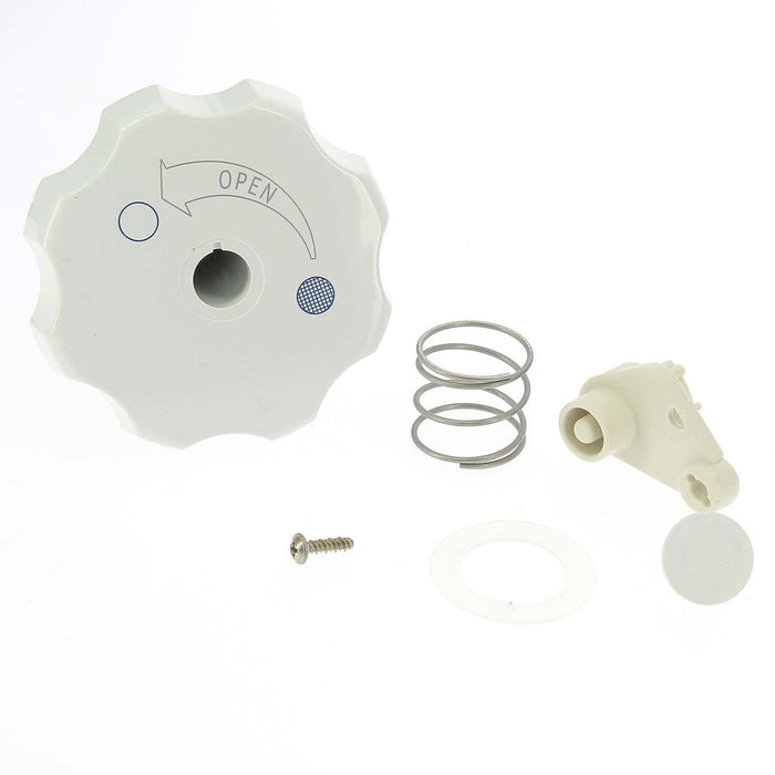 Thetford Cassette Flush Knob Assembly White 1637762 Thetford - UK Camping And Leisure