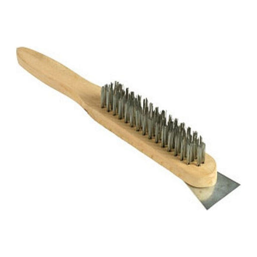 Wire Brush and Scraper: Dual Purpose Tool for Heavy Duty Cleaning and Surface P Nova - UK Camping And Leisure