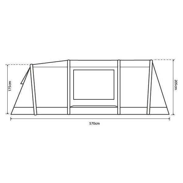 Outdoor Revolution Atom 500 4+1 Person Family Tent Outdoor Revolution - UK Camping And Leisure