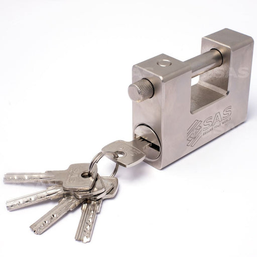 SAS Security Products SAS C-Type Padlock for Chains or Cables Lock Keyed Alike - Main Product Image | UK Camping and Leisure