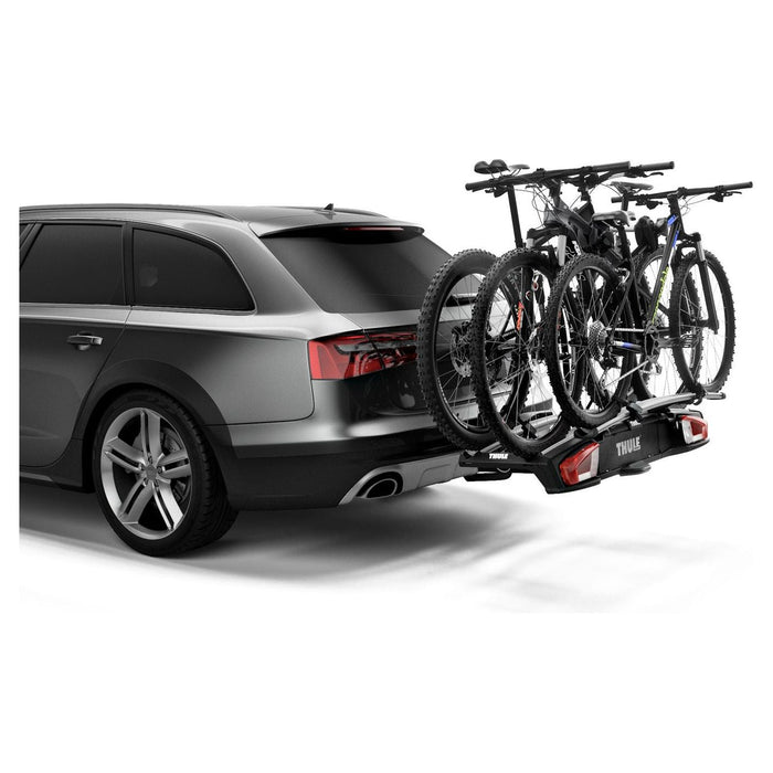 Thule VeloSpace XT two-bike platform towbar bike rack black/aluminium Towbar Bike Rack Thule - UK Camping And Leisure