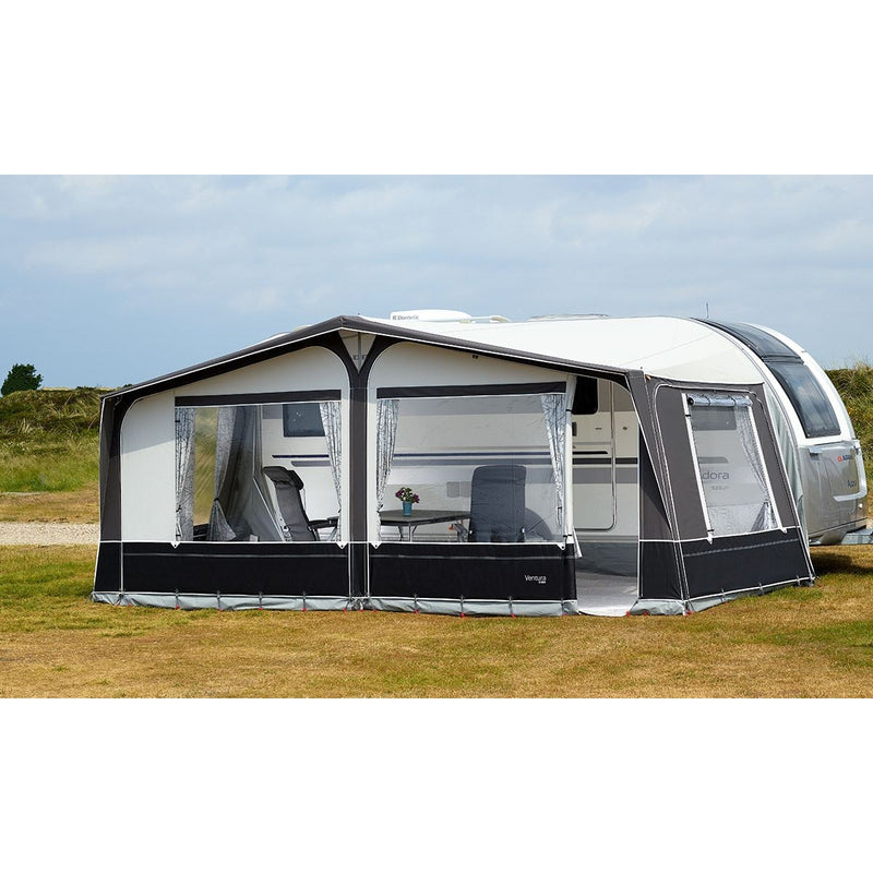 Isabella Ventura Pacific D250 Antracite Full Awning | poled, lightweight, porch