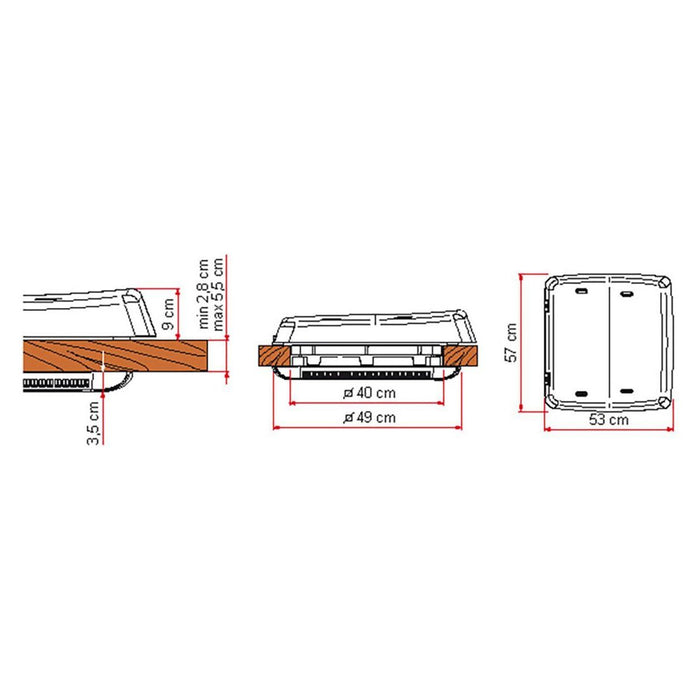 Fiamma Rooflight Vent F Pro for Motorhome Roof Ventilation Fiamma - UK Camping And Leisure