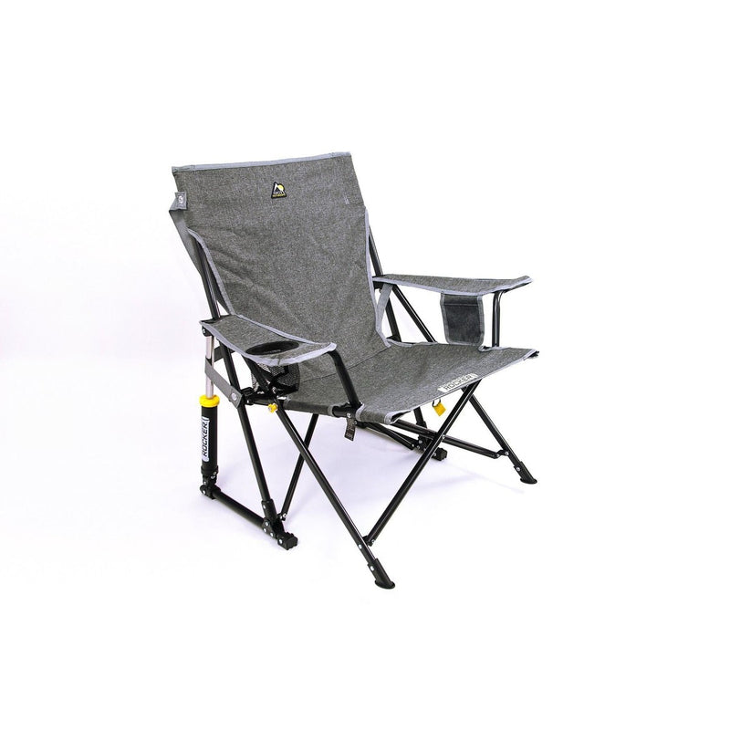 GCI Outdoor Kickback Rocker Camping Rocking Chair - Dark Charcoal