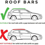 SUP-830D Premium Vehicle Specific Railing Roof Bars - Steel, Locking, Set of 2 - View 7