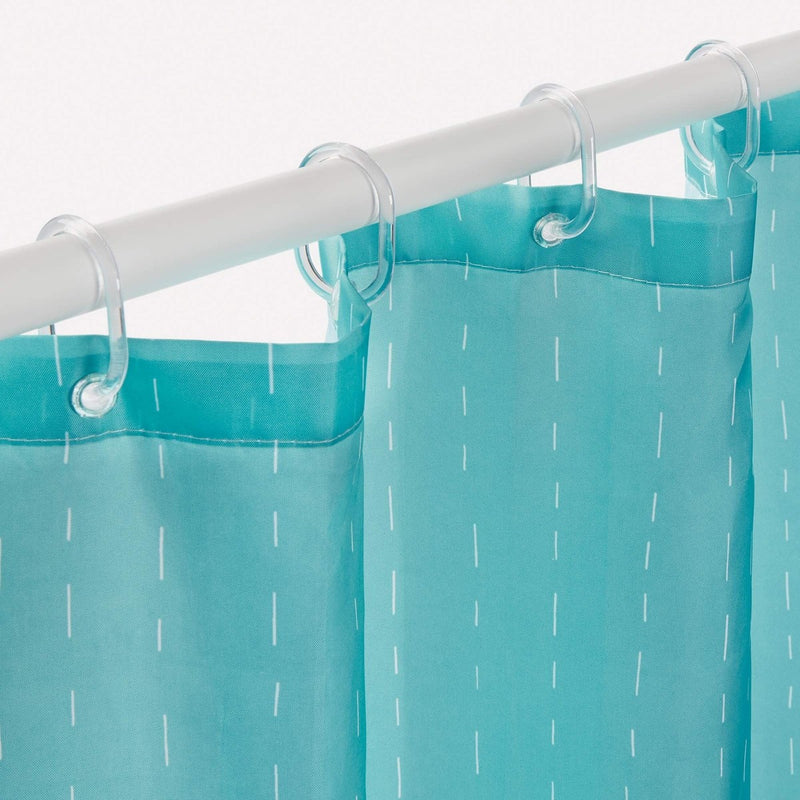Shower Curtain Green Dash 2349 Rayen - UK Camping And Leisure