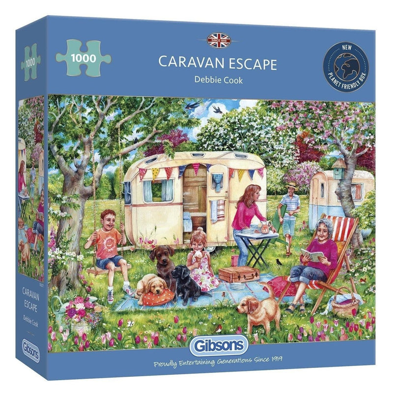 Jigsaw - Gibsons Caravan Escape 1000 Pieces G6271 Gibsons - UK Camping And Leisure