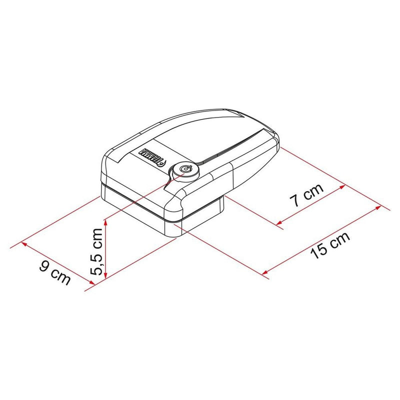 Fiamma Safe Door Frame Grey (08022-01G) Fiamma - UK Camping And Leisure