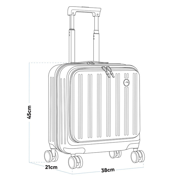 Dellonda Cabin Size Luggage with Laptop Compartments & Dual TSA Lock 18" Dellonda - UK Camping And Leisure