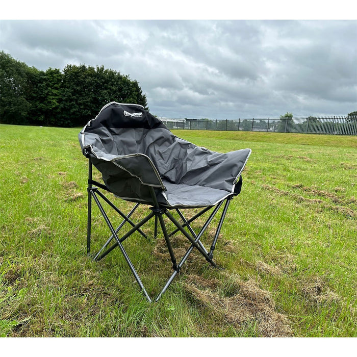 Autograph Cleveland chair Black Edition F3030BL Quest - UK Camping And Leisure