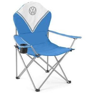 Vw Deluxe Padded Camping Chair Blue OL0194 VW - UK Camping And Leisure