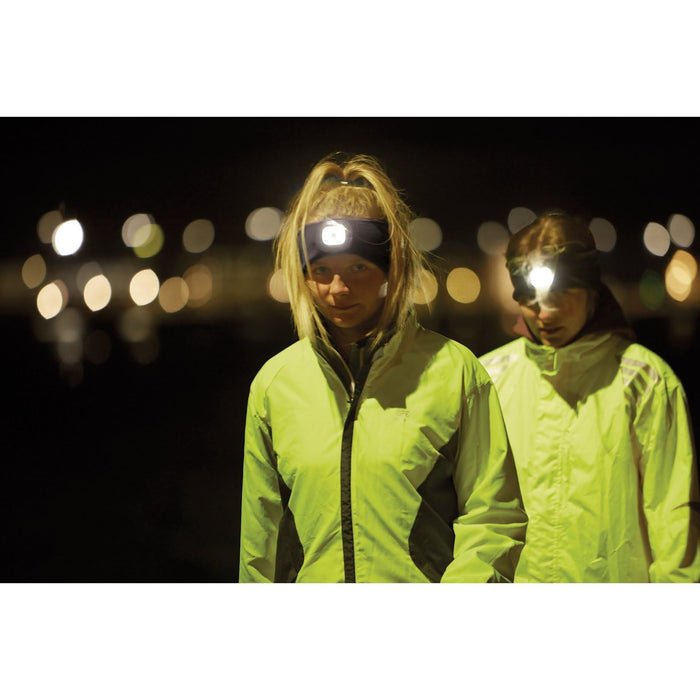 Draper Headband with USB Rechargeable LED Torch, 1W, Black, One Size 95172 Draper - UK Camping And Leisure