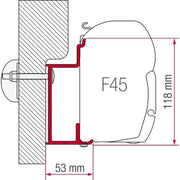 Fiamma Adapter Eura Mobil Karmann (400cm) Fiamma - UK Camping And Leisure