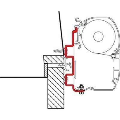 Fiamma 300 Adapter Bracket Hymer Exsis before 2005 for F45 F70 Awning 98655-688 Nova - UK Camping And Leisure