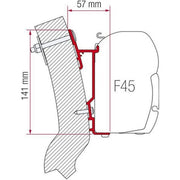 Fiamma 350cm Adapter Bracket Wingamm Oasi for F45 F70 Awning Mounting 98655-931 Nova - UK Camping And Leisure
