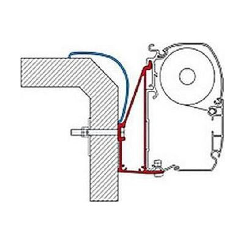 Fiamma 400cm Adapter Bracket Fiat Rapido Serie 6 for F45 F70 Awning 98655-896 Fiamma - UK Camping And Leisure