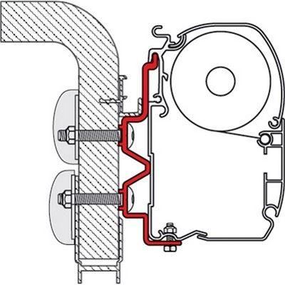 Fiamma 500cm Adapter Bracket Hymer Camp for F45 F70 Awning Mounting 98655-273 Fiamma - UK Camping And Leisure