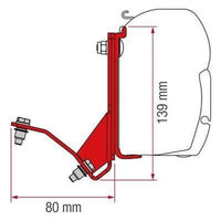 Fiamma Adapter Black Brackets Ducato H2 Hymercar Possl For F45 F70 Awnings 98655Z028
