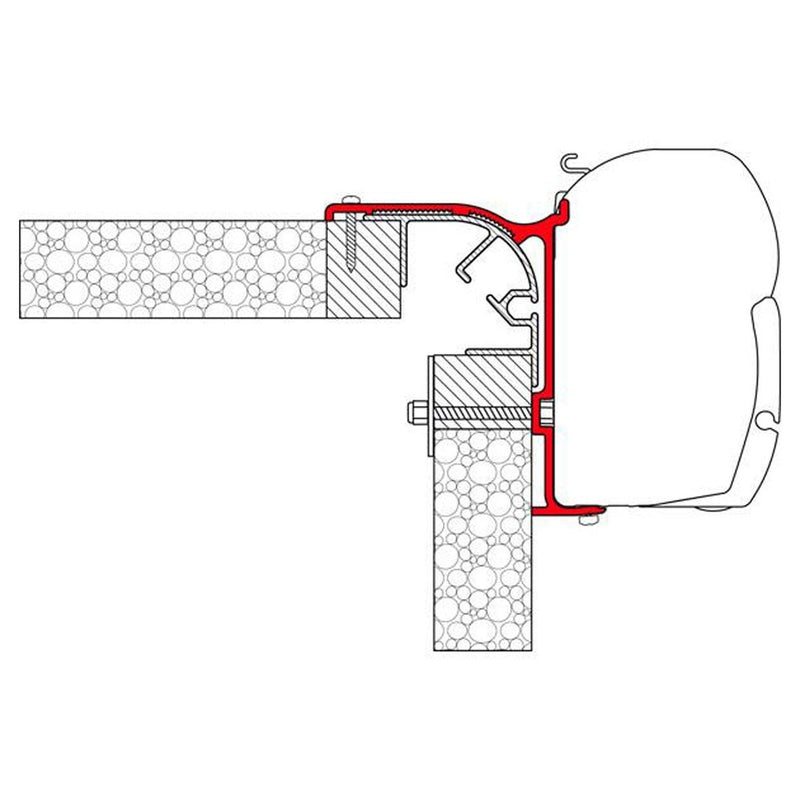 Fiamma Adapter Brackets Bailey Pegasus Mk1 for F45 F70 Awning 98655-879 Fiamma - UK Camping And Leisure
