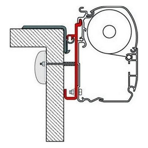 Fiamma Adapter Brackets Fiat Rapido Serie 7 - 8 for F45 F70 Awning 98655-222 Fiamma - UK Camping And Leisure