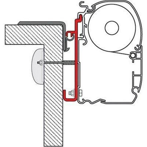 Fiamma Adapter Brackets Fiat Rapido Serie 9 for F45 F70 Awning 98655-223 Fiamma - UK Camping And Leisure