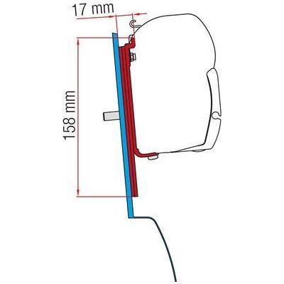 Fiamma Adapter Brackets Ford Custom Nugget for F45 F70 Awnings 98655Z023 Fiamma - UK Camping And Leisure