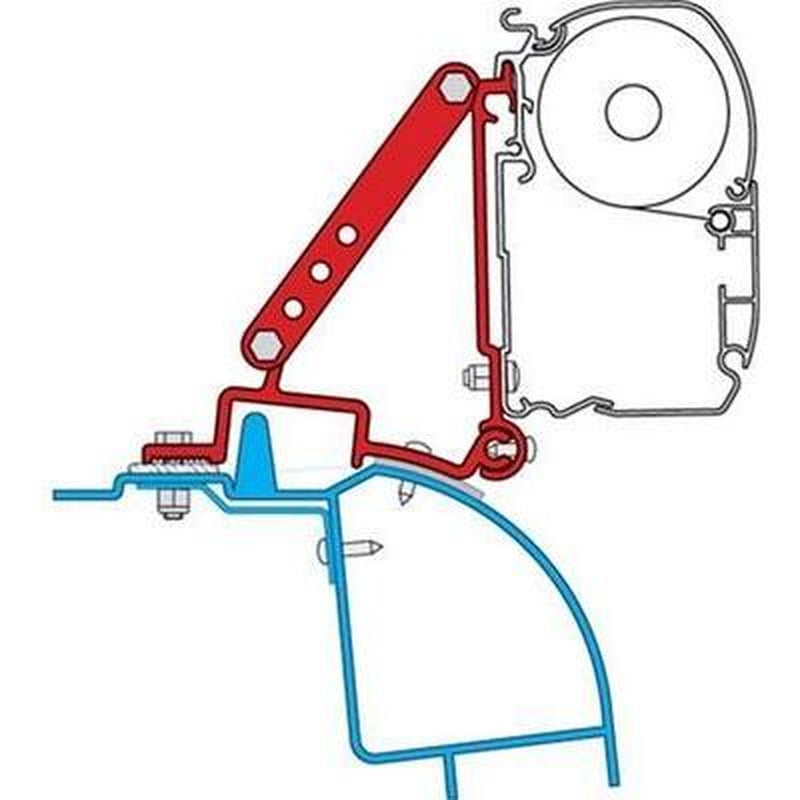 Fiamma Adapter Brackets Master Movano Interstar Van H2 For F45 F70 Awnings 98655-681 Fiamma - UK Camping And Leisure