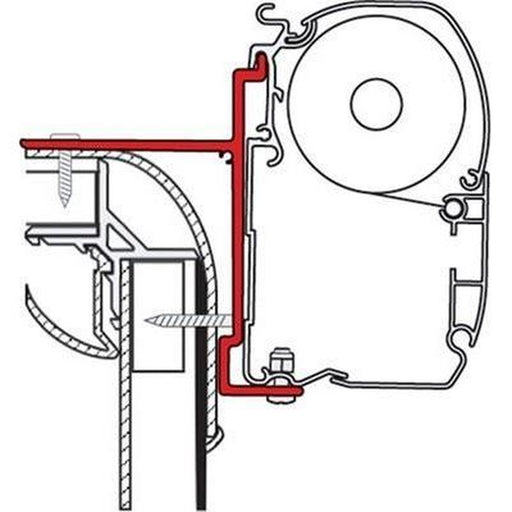 Fiamma Adapter Brackets Pilote Explorer for F45 F70 Awnings Mounting 98655-729 Nova - UK Camping And Leisure