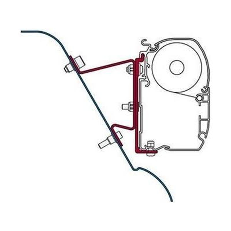 Fiamma Adapter Brackets Sprinter H3 Westfalia Vw Crafter H3 For F45 F70 Awning 98655-591 Fiamma - UK Camping And Leisure