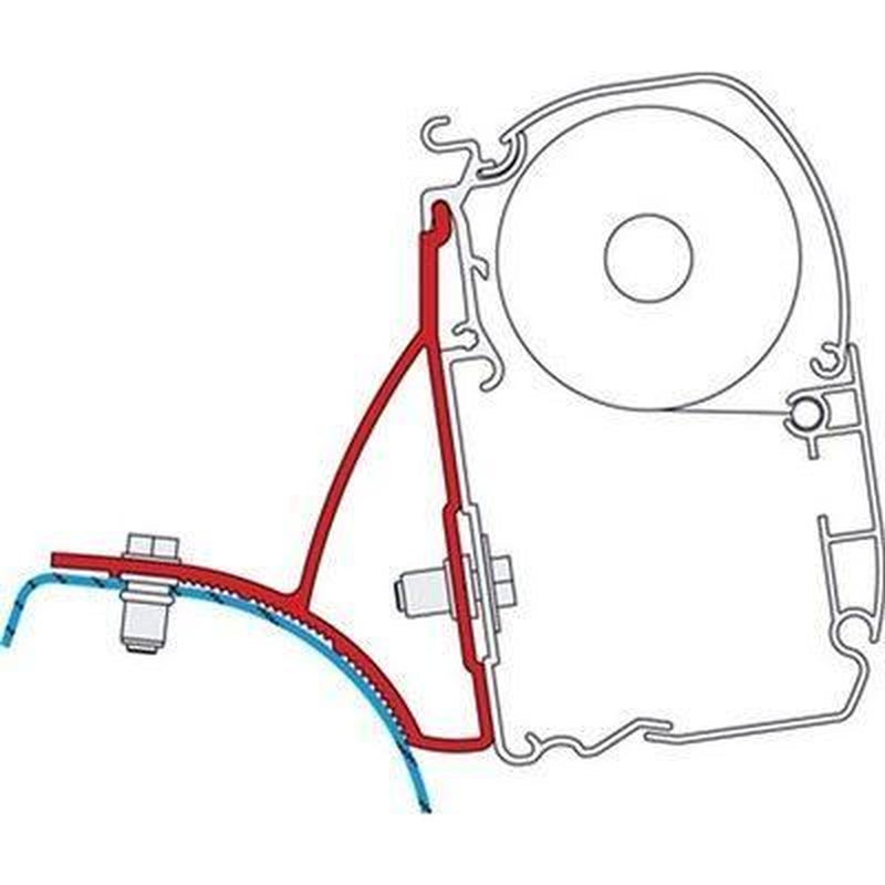 Fiamma Adapter Brackets Trafic Vivaro Primastar for F45 F70 Awning 98655-854 Fiamma - UK Camping And Leisure