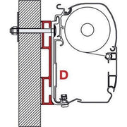 Fiamma Adapter D 12cm Bracket for F45 F70 Motorhome Caravan 98655-022 Fiamma - UK Camping And Leisure