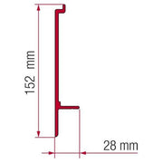 Fiamma Adapter T Bracket for F45 F70 Awning Motorhome Caravan 02437-01- Fiamma - UK Camping And Leisure