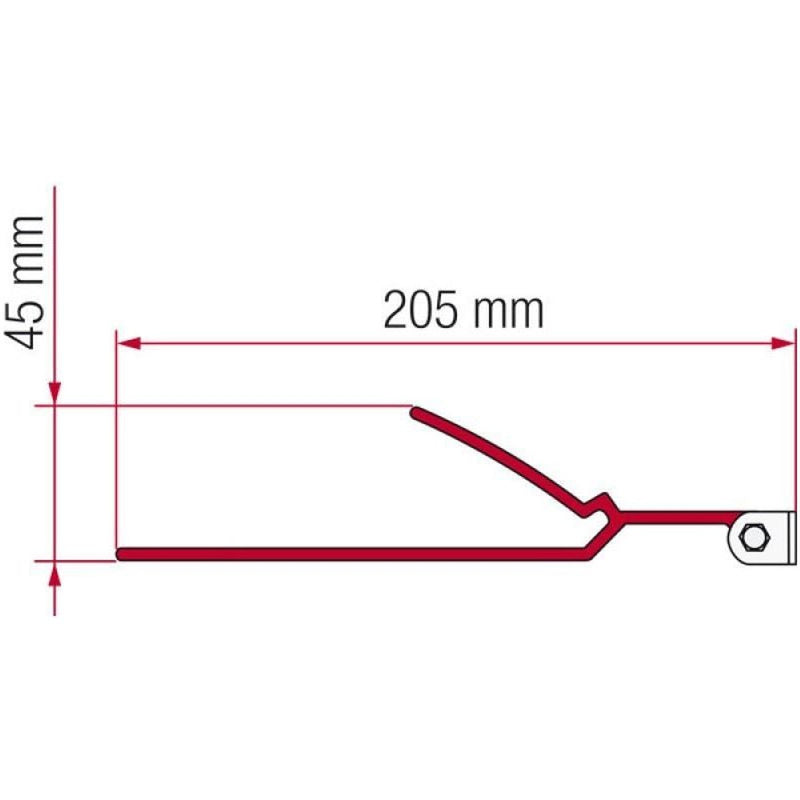 Fiamma Adaptor B Bracket for F45 F70 Awning Motorhome Caravan 02096-01 Fiamma - UK Camping And Leisure