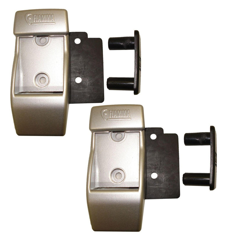 Fiamma Aluminium Wall Brackets 98655-728 Fix Legs To Side Wall Awning Fiamma - UK Camping And Leisure