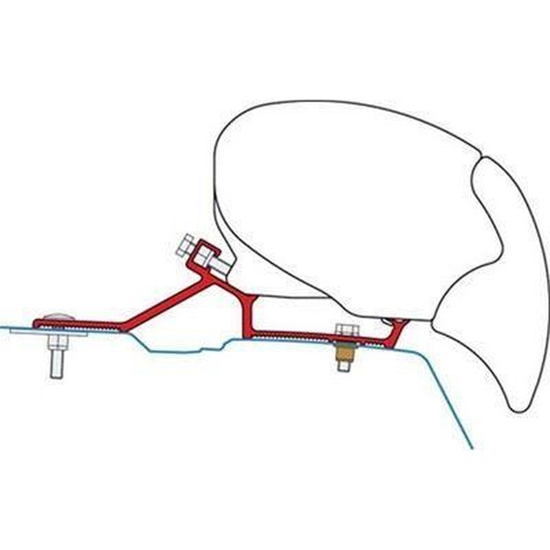 Fiamma Awning Adapter Brackets For Master Movano Nv400 After 2010 F80 Or F65 98655-881 Fiamma - UK Camping And Leisure