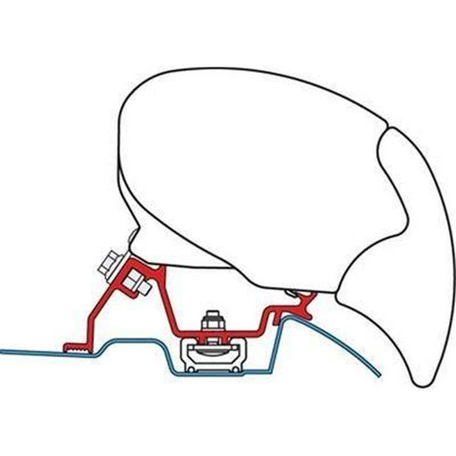 Fiamma Awning Adapter Brackets For Mercedes Sprinter With Roof Rail After 2006 98655-772 Fiamma - UK Camping And Leisure