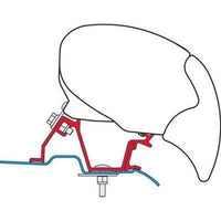 Fiamma Awning Adapter Brackets Kit For Mercedes Sprinter Vw Crafter After 2006 98655-746