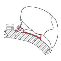 Fiamma Awning Mounting Bracket Kit Adapter Carthago Chic Motorhome 400cm 4M 98655-736