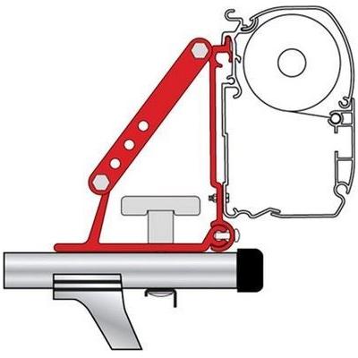 Fiamma Awning Mounting Brackets Kit Auto Adapter For Roof Rails And Roof Bars 98655-310 - UK Camping And Leisure