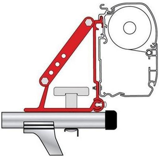 Fiamma Awning Mounting Brackets Kit Auto Adapter For Roof Rails And Roof Bars 98655-310 Fiamma - UK Camping And Leisure