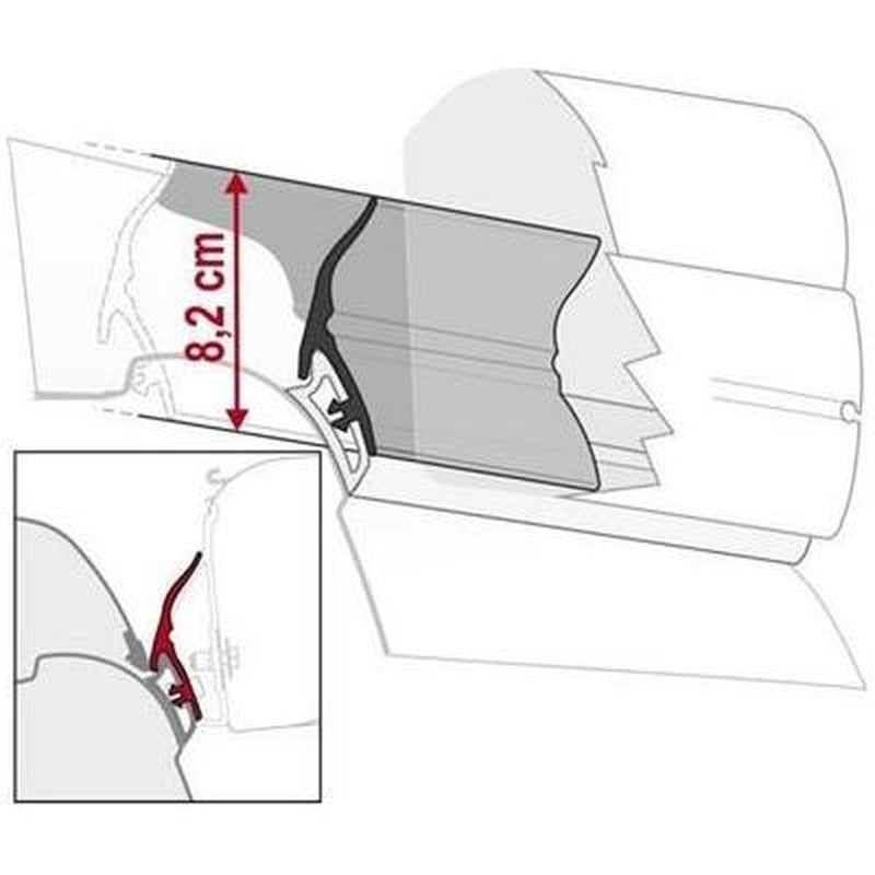 Fiamma Bad Weather Awning Rain Guard Kit For Volkswagen California Campervan 98655-663 Fiamma - UK Camping And Leisure