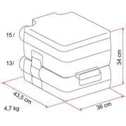 Fiamma Bi-Pot 34 Caravan Campervan Camping Boat Disabled Portable Toilet 01354-01- Fiamma - UK Camping And Leisure