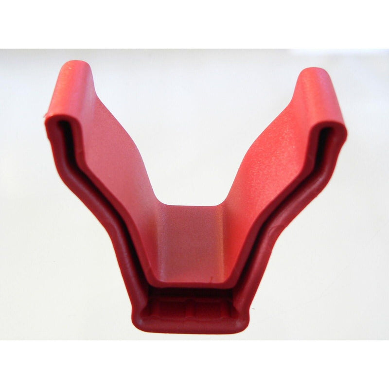 FIAMMA BIKE RACK END CAP IN RED for cycle rack rails end cap V shape 98656-079 Nova - UK Camping And Leisure
