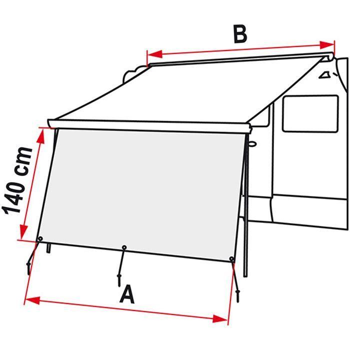 Fiamma Blocker 350 Front Panel For F45 F80 F65 Awnings Caravanstore Outdoors 07972-02- Fiamma - UK Camping And Leisure