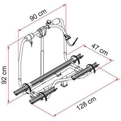 Fiamma Caravan Active A Frame 2 3 Carry Bike Bicycle Cycle Rack Carrier Fiamma - UK Camping And Leisure