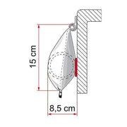 Fiamma Caravan Caravanstore 440 4.4M XL Awning Royal Grey Fabric 07740G01R Fiamma - UK Camping And Leisure